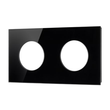 Рамка стеклянная FRM-GLARE-GC-2-BK (Arlight, -)