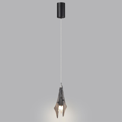 5442/6L L-VISION ODL_EX26 059 черный/дымчатый/металл/стекло/акрил Подвес LED 6W 3000K 633Лм AFALINA