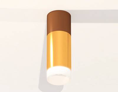 Комплект накладного светильника XS6327062 PYG/SCF/FR золото желтое полированное/кофе песок/белый матовый MR16 GU5.3 (C6304, A2010, C6327, N6248)