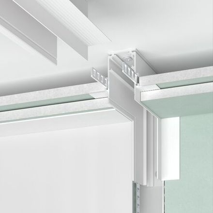 Slim Magnetic Коннектор угловой внутренний для встраиваемого шинопровода под ГКЛ 9,5мм белый 85213/00