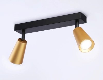 Светильник накладной TA13146/2 BK/GD черный/золото GU10/2 max 12W 295*60*130