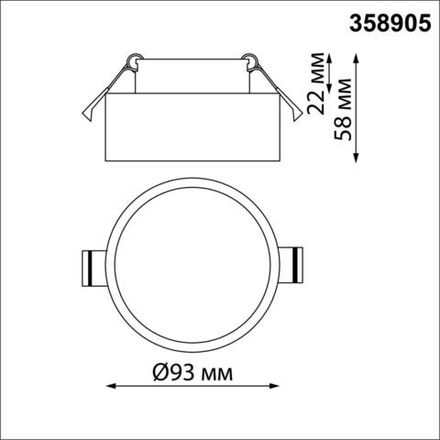 358905 SPOT NT22 337 хром Встраиваемый влагозащищенный светильник IP54 LED 4000K 10W 220V MAY