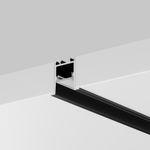 Алюминиевый профиль встраиваемый скрытого монтажа 22x22 (Черный, 2 м), ALM-2222-B-2M 632013