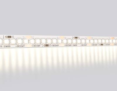 Светодиодная лента GS3502 2835 240Led /22W m/ 24V IP20 4500K/ 5000*10*1.2mm/ кратность резки 25mm (2 конт.)