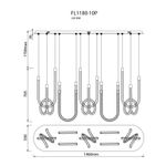 Люстра подвесная Levita FL1180-10P, LED