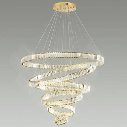 5015/260L L-VISION ODL23 607 золотой/прозрачный металл/хрусталь Люстра LED 260W 4000K 26000Лм VEKIA