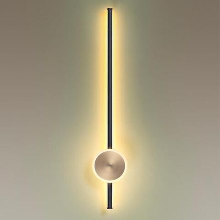 4256/18WL HIGHTECH ODL21 315 черн/бронза/металл Настенный светильник IP20 LED 18W 1152Лм 3000K STILO