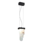 5438/12L HIGHTECH ODL_EX25 081 черный/металл/ смола под алебастр /акрил Подвес LED 12W 3000K 1489Лм FOROS