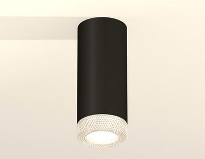 Комплект накладного светильника XS7443010 SBK/CL черный песок/прозрачный MR16 GU5.3 (C7443, N7191)