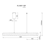 Подвесной светильник Charme FL1047-12P, LED