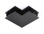 Коннектор угловой внутренний для накладного шинопровода Magnetic GL3378 BK черный 85*85*H26.9