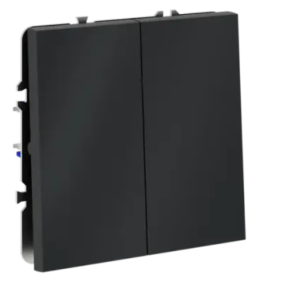 VLS020507 Перекрестный переключатель встраиваемый VOLTUM S70 двухклавишный 10А, (графит). (ТМ Maytoni)