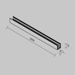 Профиль 2м Exility IP накладной черный O-TR002OH-P-B2M. TM Maytoni