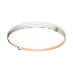 7646/DL PALE SN 189 Светильник пластик/белый/золотой LED 48Вт 4000К D390 IP43 OLIDI WHITE