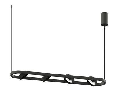 Корпус светильника подвесной поворотный для насадок Ø85мм C9164/4 SBK черный песок 800*126*800mm GX53/4