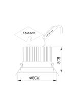 Встраиваемый светильник Arte Lamp APERTURA A3307PL-1WH, LED