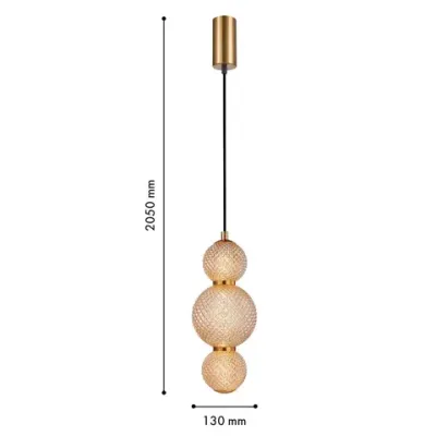 Подвес Kiran 4612-1P, LED*7W, 910LM, 3000K. ТМ F-Promo