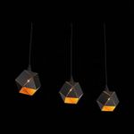 SL258.403.03 Люстра подвесная ST-Luce Черный/Черный, Золото E14 3*40W