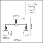 6580/7C CLASSI LN26 36 французское золото, серый/белый металл, керамика/стекло Люстра потолочная E14 7*40W 220V VIVIEN