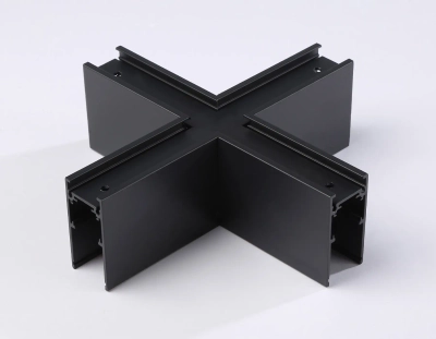Коннектор X-образный для накладного шинопровода Magnetic GL3376 BK черный 170*170*53.7