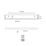 7722/100L PIKO LED SN 564 Светильник металл/пластик/стекло/белый/золотой LED 100Вт 3000-6000K D600 IP20 пульт ДУ FELICE