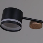 68730-0.3-08 GX53 BK+WOOD светильник потолочный Reluce, GX53х8