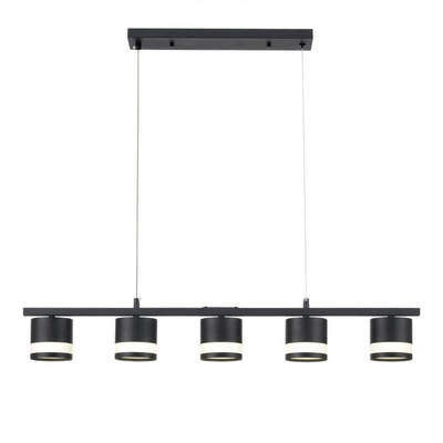 8240/5 COMFI LN26 240 черный, металл/акрил Светильник подвесной LED GX53 5*7W 220V LANIKA