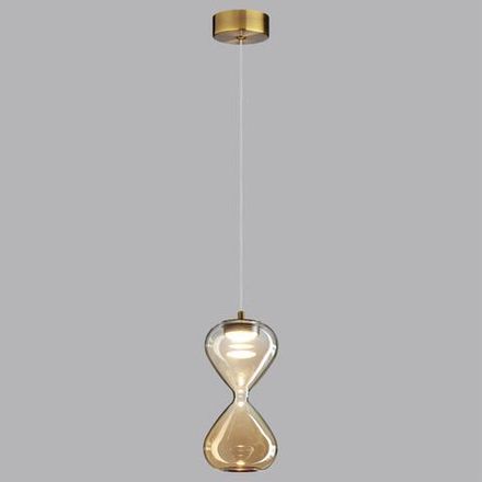 5093/4L PENDANT ODL25 357 античн.бронза/прозрачн./янтарный градиент/металл/стекло Подвес LED 4W 4000K 388Лм GLESSI
