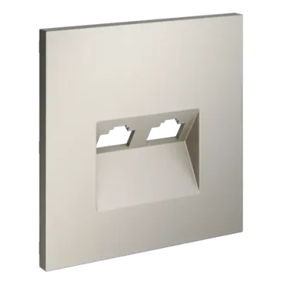 VLS001403 Накладка для розетки компьютерной двойной RJ45+RJ45 кат.6, S70 (кашемир). (ТМ Maytoni)