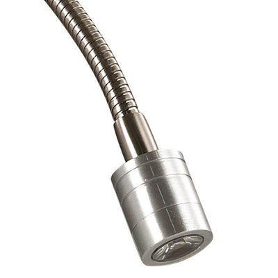 3745/1A MODERNI LN19 127 никель/белый, металл/текстиль Бра E14 40W+LED 3W 4000K 220V NIKKI