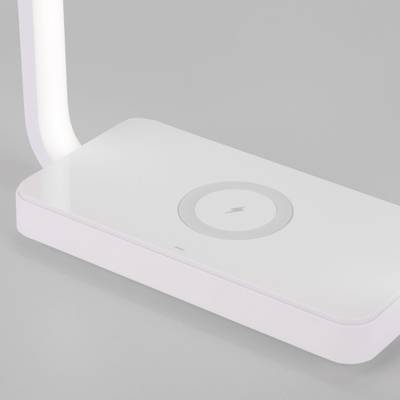 Светодиодная настольная лампа с беспроводной зарядкой QI 80502/1 белый