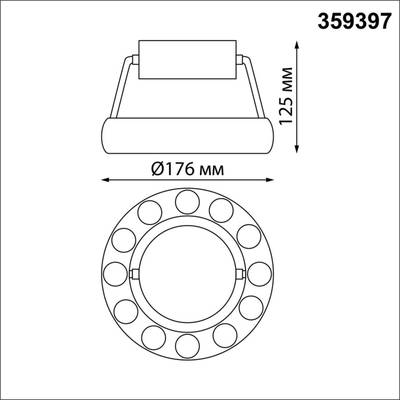 359397 OVER NT24 000 белый Светильник накладной светодиодный IP20 LED 12W вниз/5W вверх 220V 1360Лм 3000K TURN