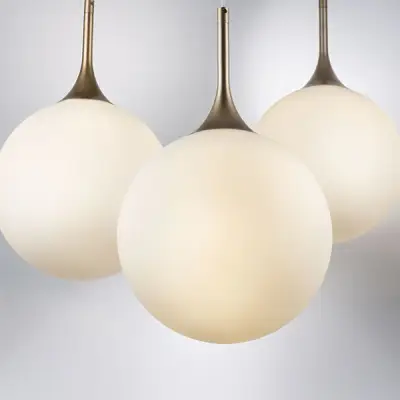 813033 Подвес GLOBO 1х40W E14 champagne gold/white Lightstar