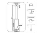 Подвесной светодиодный светильник FL66361 WH белый 19W 4200K 190*80*1000