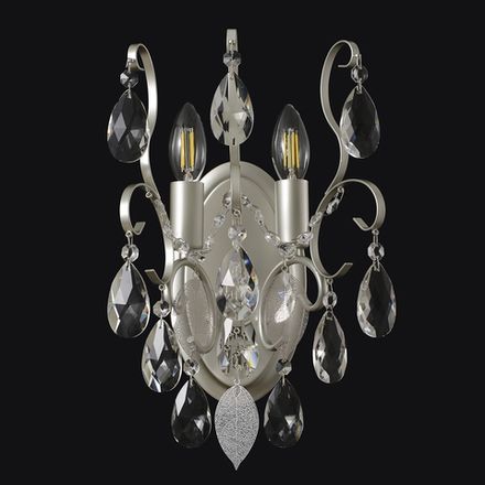 Бра Crystal Lux ESMIRALDA AP2 SILVER 0524/402
