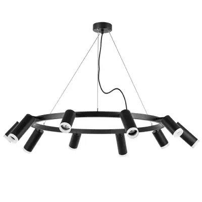 LR0203758750 Люстра RULLO 10х50W GU10 ЧЕРНЫЙ (571020+214437-5+214487-5+202430-10)