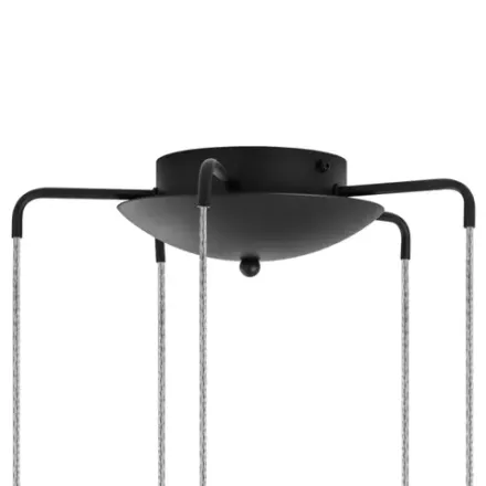 L8T747137 Люстра TUBO LED 40W 2000LM 360G ЧЕРНЫЙ 3000K (574737+747137 (8шт)