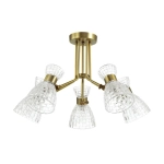 3704/5C COMFI LN26 110 античная бронза Люстра потолочная E14 5*40W 220V JACKIE
