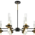 8112/24 NEOCLASSI LN25 26 черный/бронза/прозрачный, металл/стекло Люстра потолочная G9 24*30W 220V TAMARESA