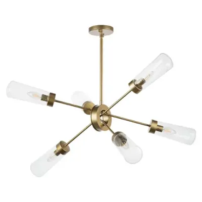 690063 Люстра CROTONE 6х40W E14 ШАМПАНЬ/ПРОЗРАЧНЫЙ Lightstar