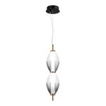 SL6130.403.15 Светильник подвесной ST-Luce Черный/Белый, Дымчатый LED 1*16W 3000K