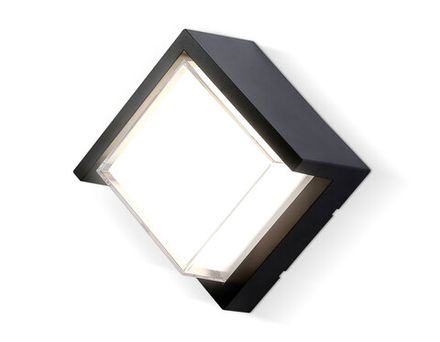 Светильник светодиодный уличный настенный архитектурный ST5233 BK черный IP65 LED 4200K 12W 220*220*100