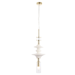 Светильник подвесной Crystal Lux VALENCIA SP1.4 GOLD 3290/201.4