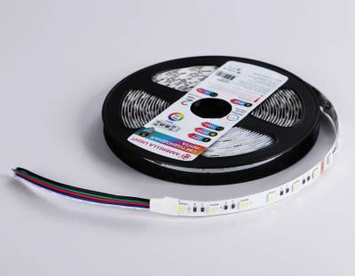 Светодиодная лента RGB с холодным белым светом GS4403 5050 60Led/ 10W m/ 24V IP20 RGBW+6500K/ 5000*10*1.87mm/ кратность резки 100mm (5 конт.)