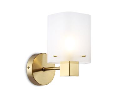 Светильник настенный LH57035 BS/SM латунь/дымчатый E14 max 40W 195*110*185