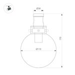 Светильник ART-APRIORI-ZORB-С-R110-5W Warm3000 (BK, 85 deg, 48V) (Arlight, IP20 Металл, 3 года)