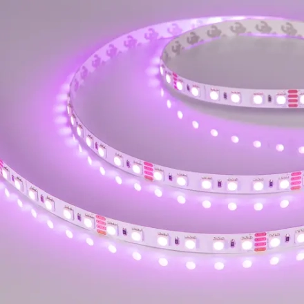 Лента RT-B84-10mm 24V RGB (21 W/m, IP20, 5060, 5m) (Arlight, Открытый)