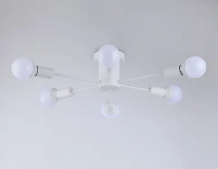 Потолочный светильник в стиле лофт TR80401/6 WH белый E27/6 max 60W D780*150