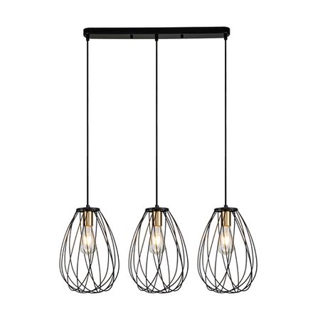 Подвесной светильник Escada 10180/3S E27*60W Black/Brass