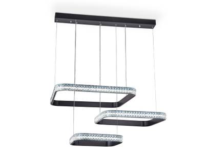 Потолочный светодиодный светильник с пультом FA6166 BK черный 131W 720*500*900 (ПДУ РАДИО 2.4)